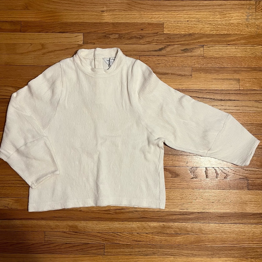 Madewell Texture & Thread White Blouse
